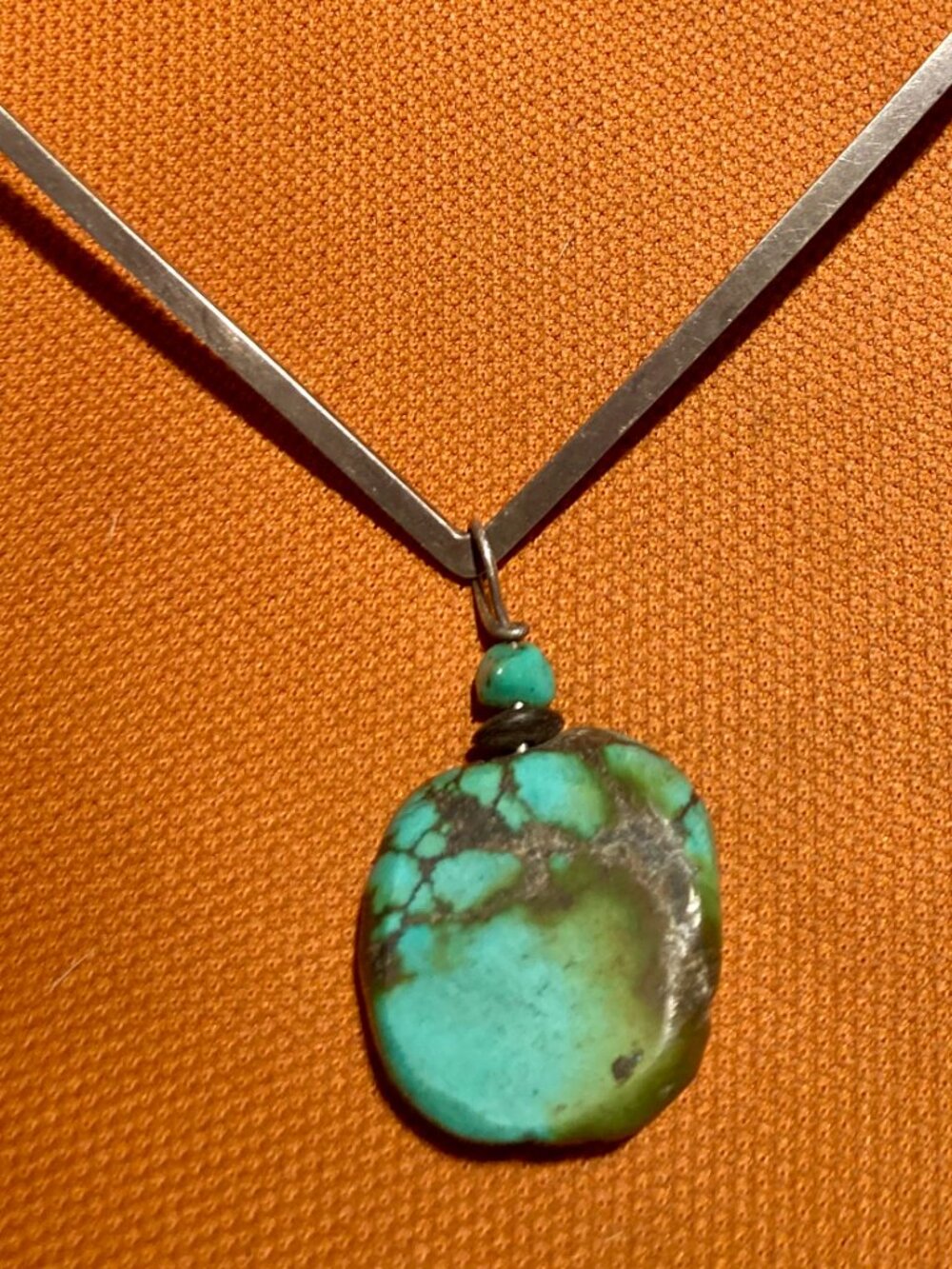 authentic Daniel Espinosa silver/Turquoise necklace